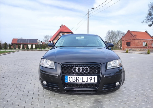 Audi A3 cena 20400 przebieg: 254422, rok produkcji 2008 z Gdańsk małe 154